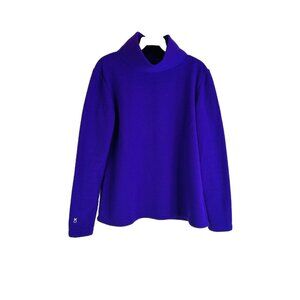 Dudley Stephens Fleece Funnel Neck Sweatshirt Sweater Purple